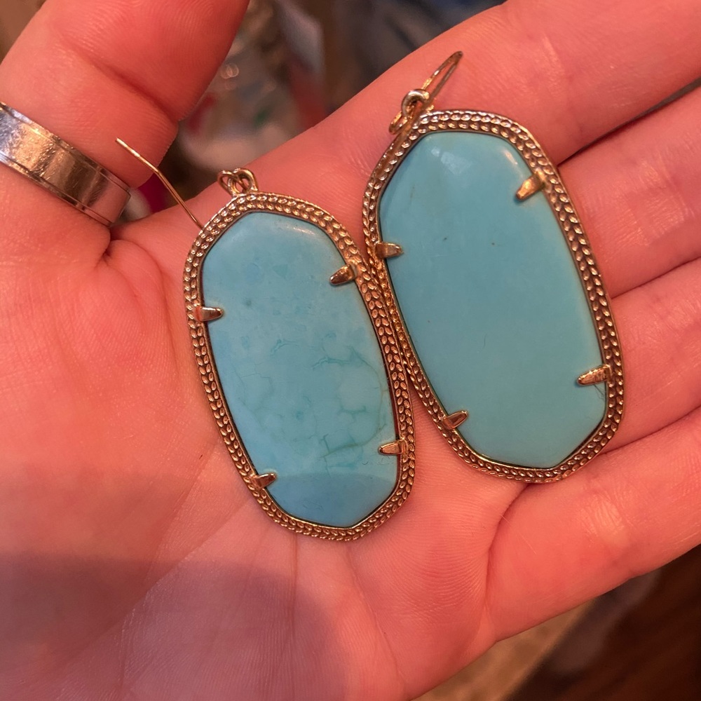 Turquoise Danielle Kendra Scott earrings